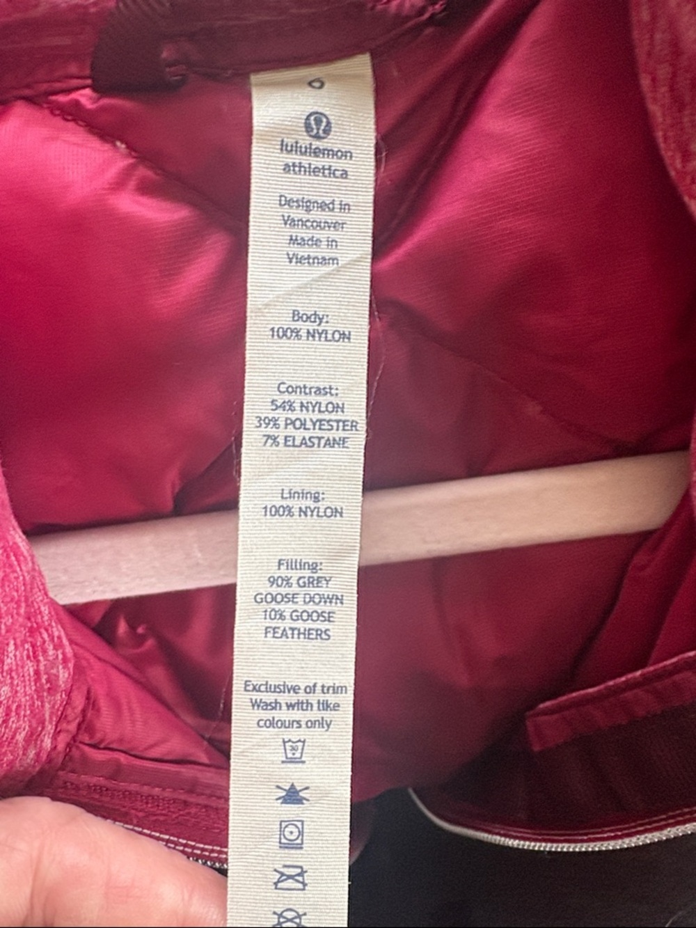 Lululemon Down For A Run Vest in the color Berry Rumble 6 - Picture 12 of 13